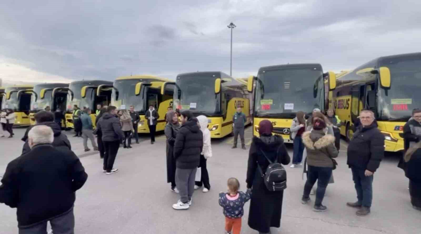 Bursa Terminali’nde yılbaşı dönüş yoğunluğu
