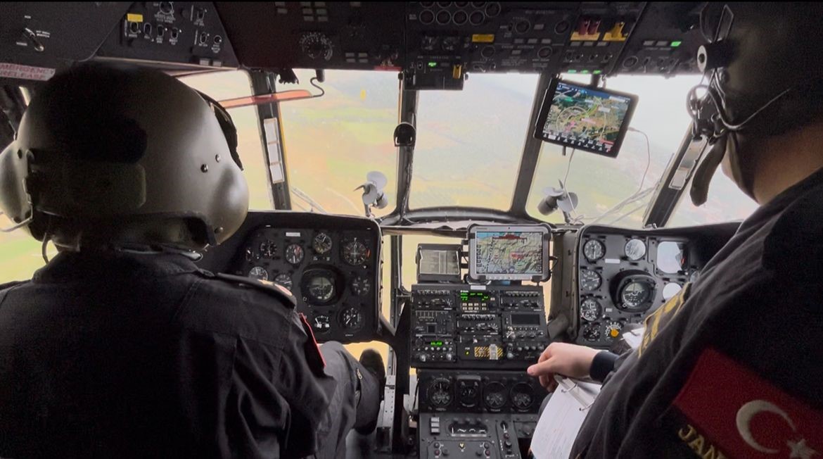 Bursa’da bayram trafiiğine helikopterli denetim
