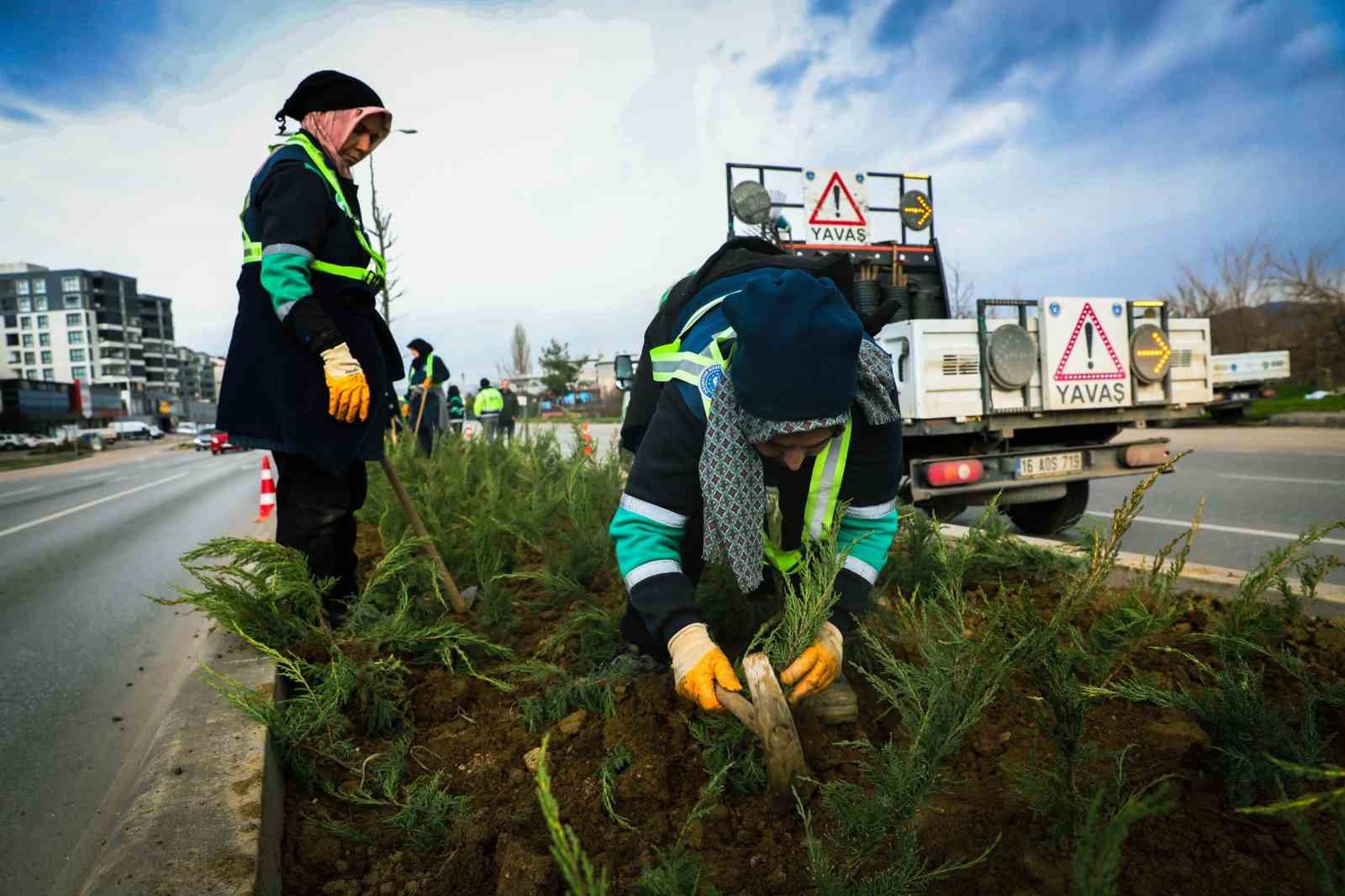 Bursa’da cadde ve bulvarlara estetik dokunuş

