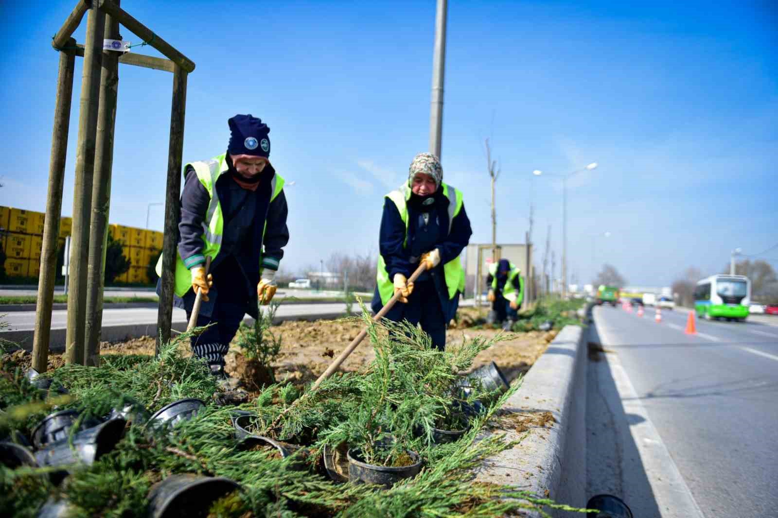 Bursa’da cadde ve bulvarlara estetik dokunuş
