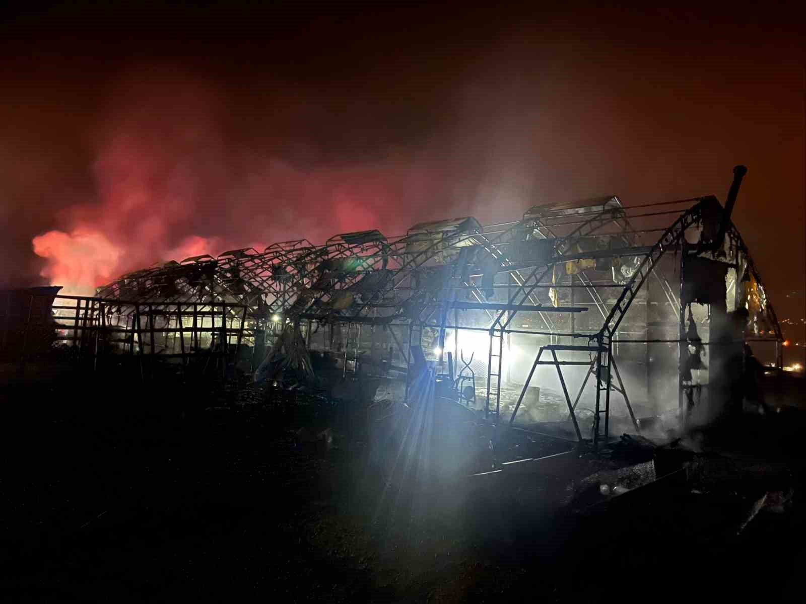 Bursa’da çiftlikte yangın: 580 kanatlı hayvan telef oldu
