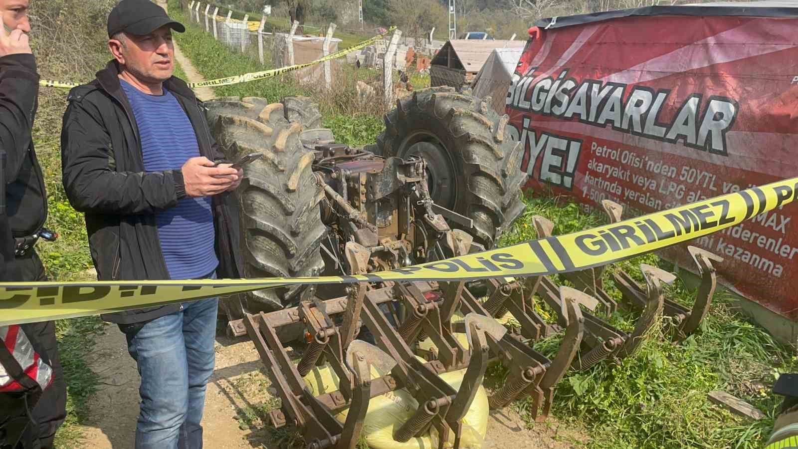 Bursa’da devrilen traktörün altında kalan sürücü hayatını kaybetti
