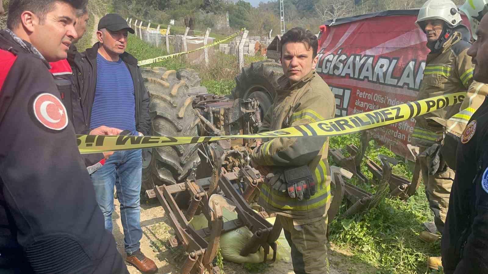 Bursa’da devrilen traktörün altında kalan sürücü hayatını kaybetti
