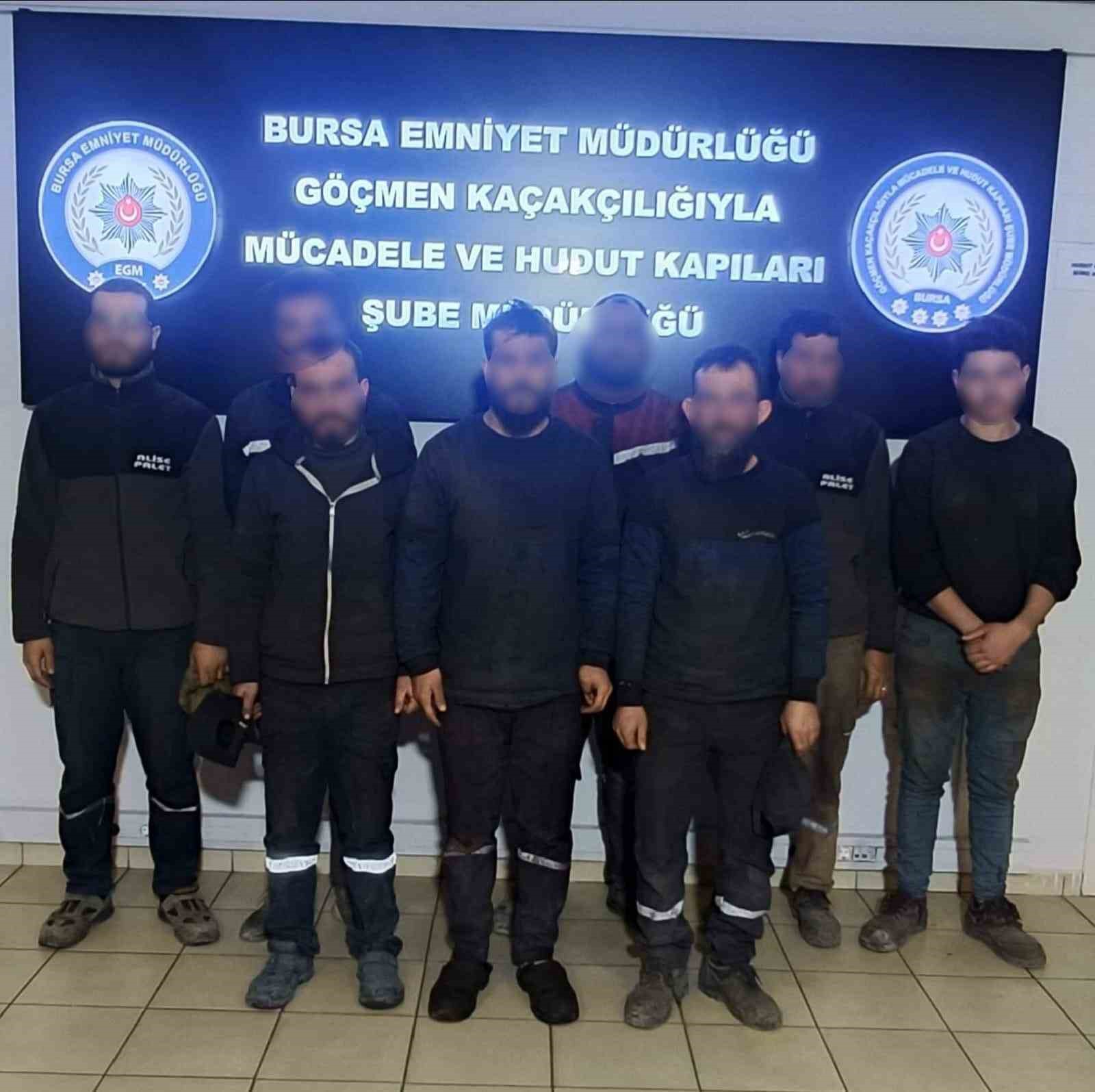 Bursa’da geniş kapsamlı göçmen operasyonu
