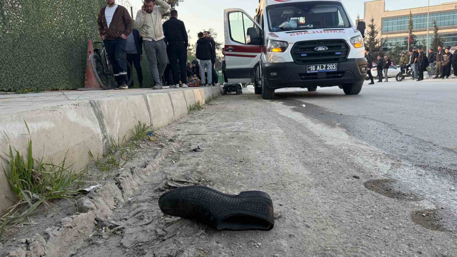 Bursa’da iftara dakika kala feci kaza: 1 yaralı
