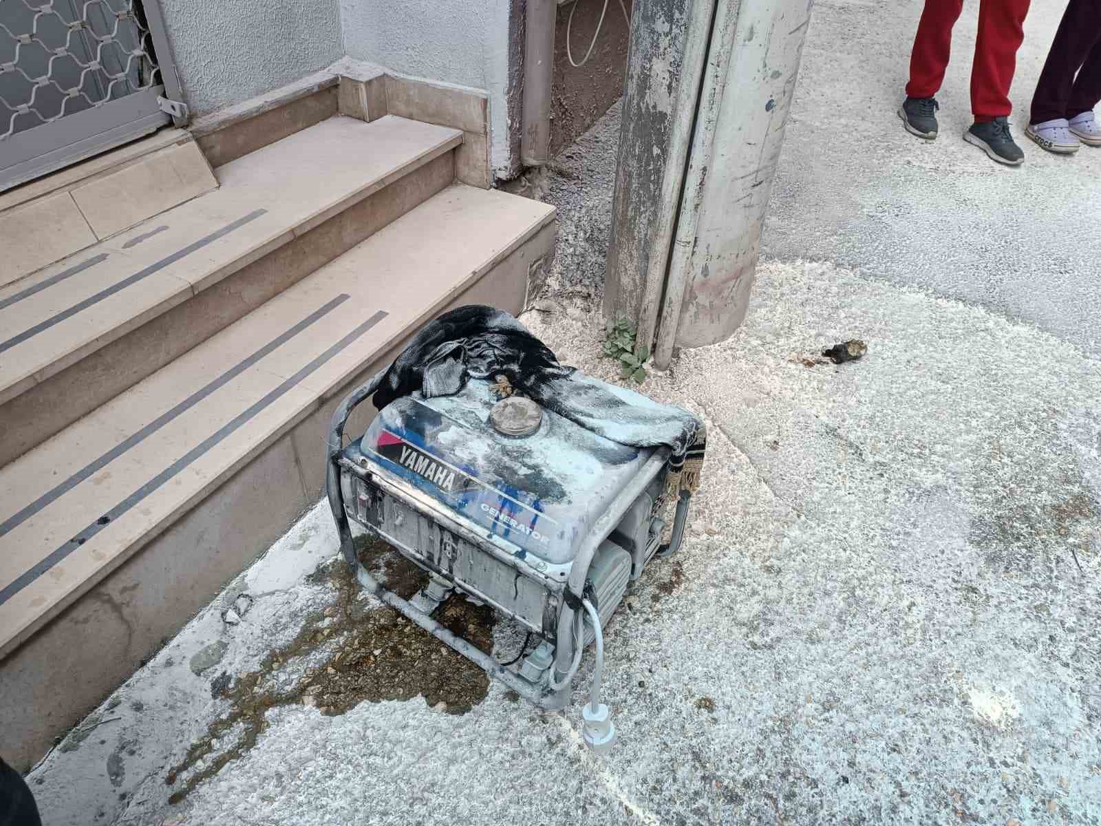Bursa’da jeneratör yangını korkuttu
