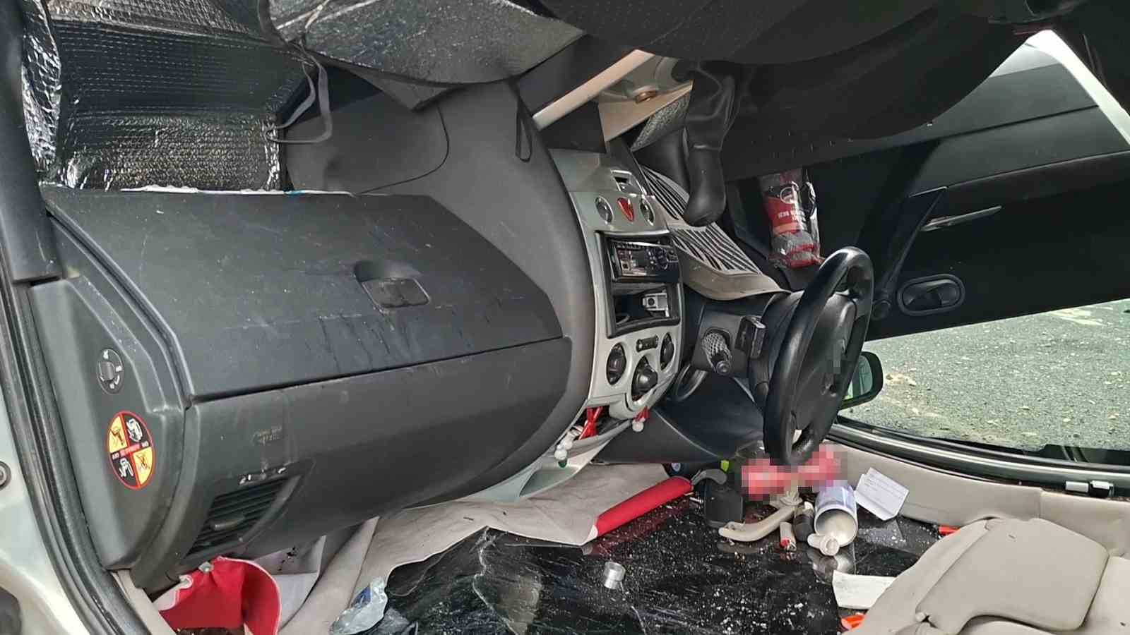 Bursa’da otomobil takla attı: Şans eseri yaralanan olmadı
