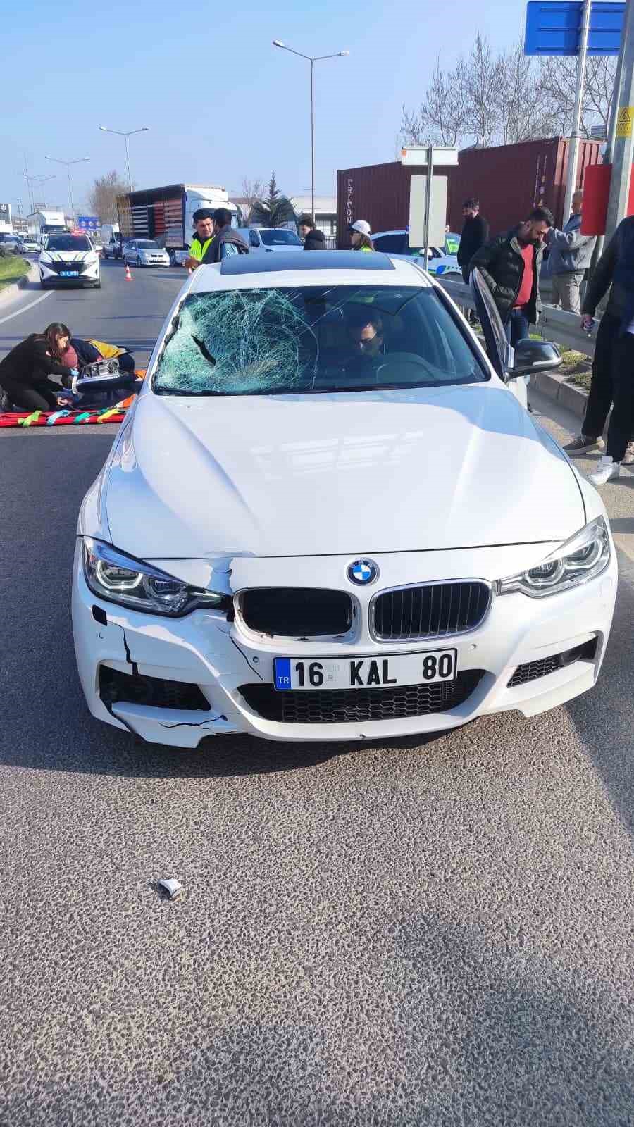 Bursa’da otomobilin çarptığı yaya ağır yaralandı
