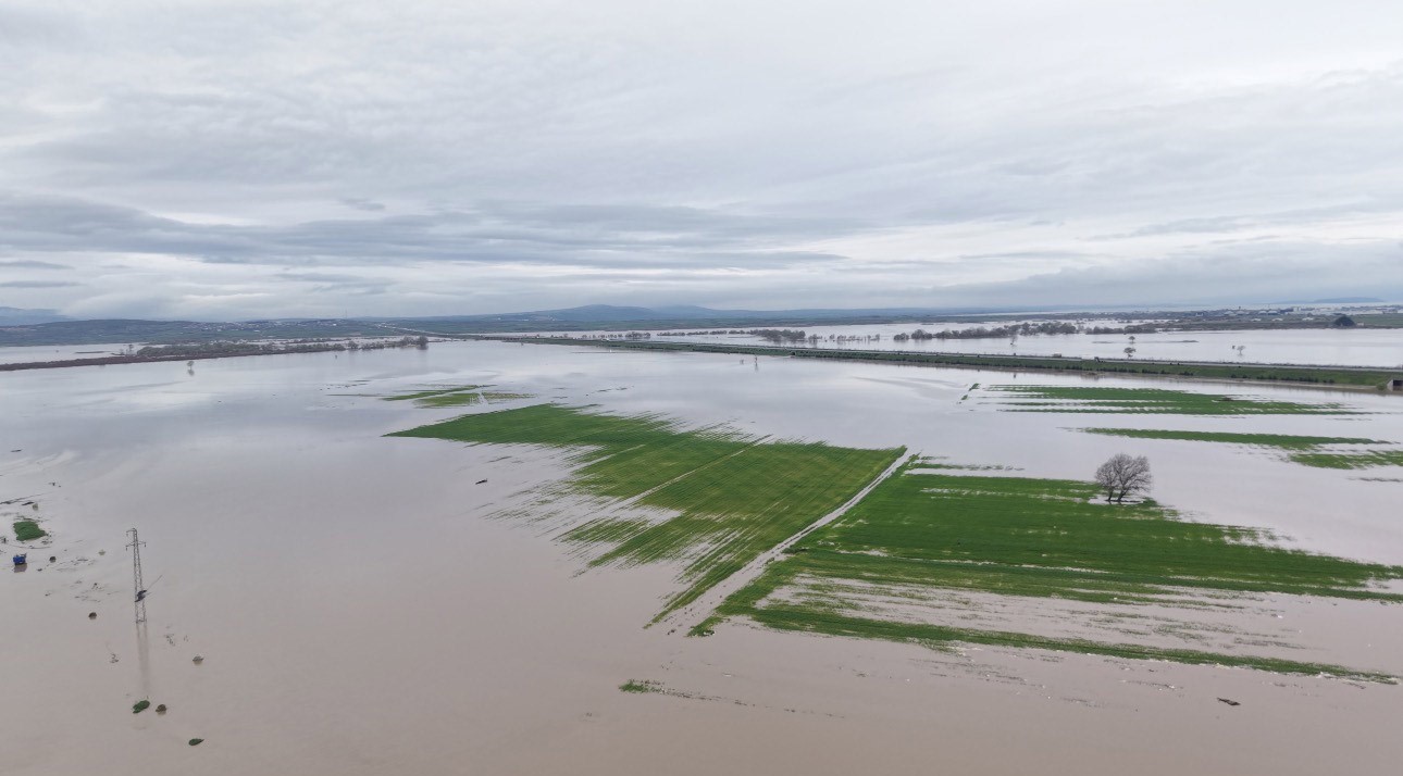 Bursa’da tarım arazileri sular altında kaldı
