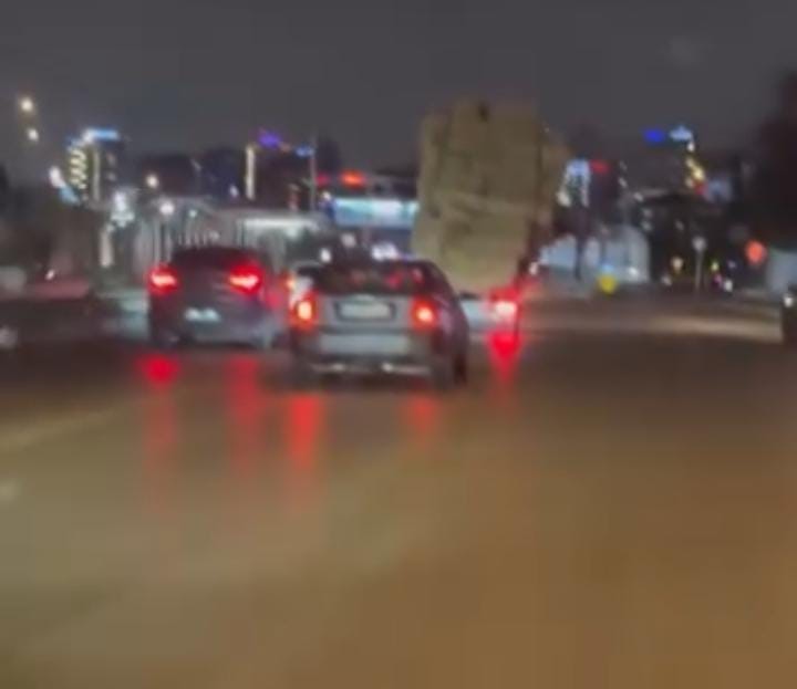 Bursa’da tehlikeli taşımacılık kamerada
