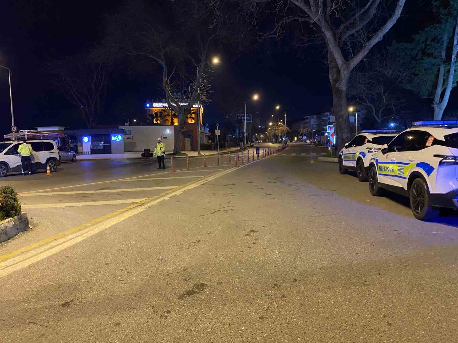 Bursa’da trafikte gece denetimi
