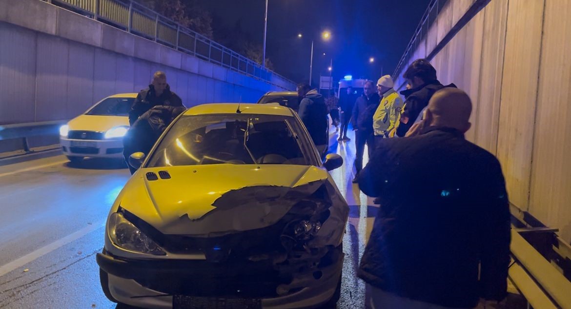 Bursa’da zincirleme trafik kazası sonrası kavga çıktı
