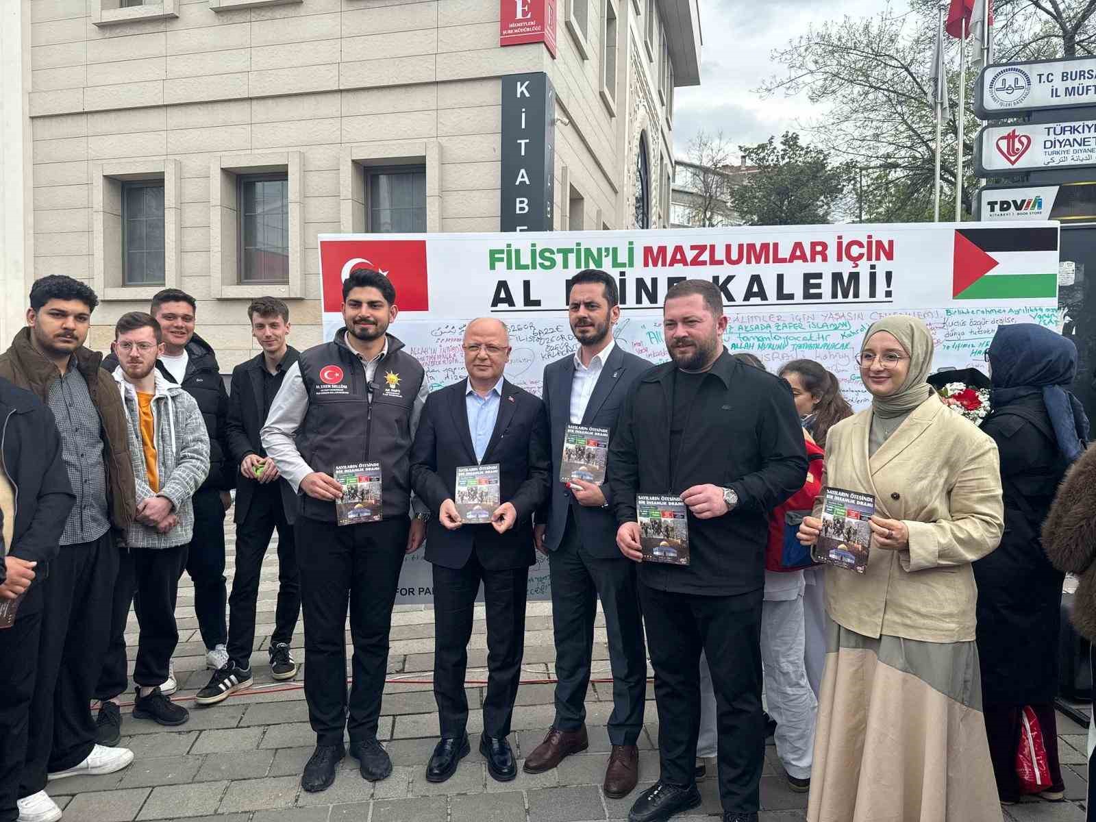 Bursalılar, Filistin için tarihe not düştü
