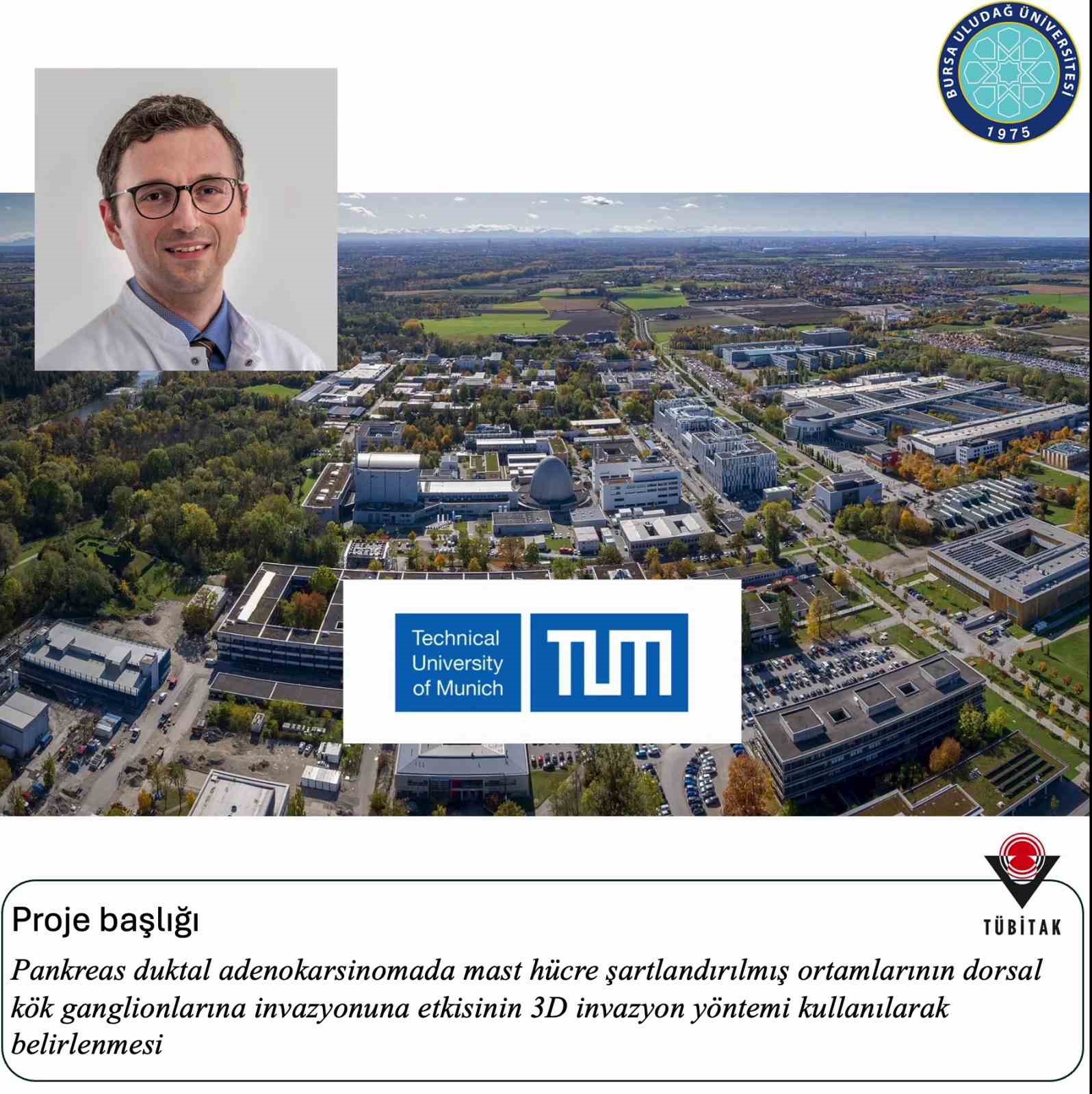 BUÜ’de başlattığı pankreas kanseri projesi Münih Teknik Üniversitesi’nde
