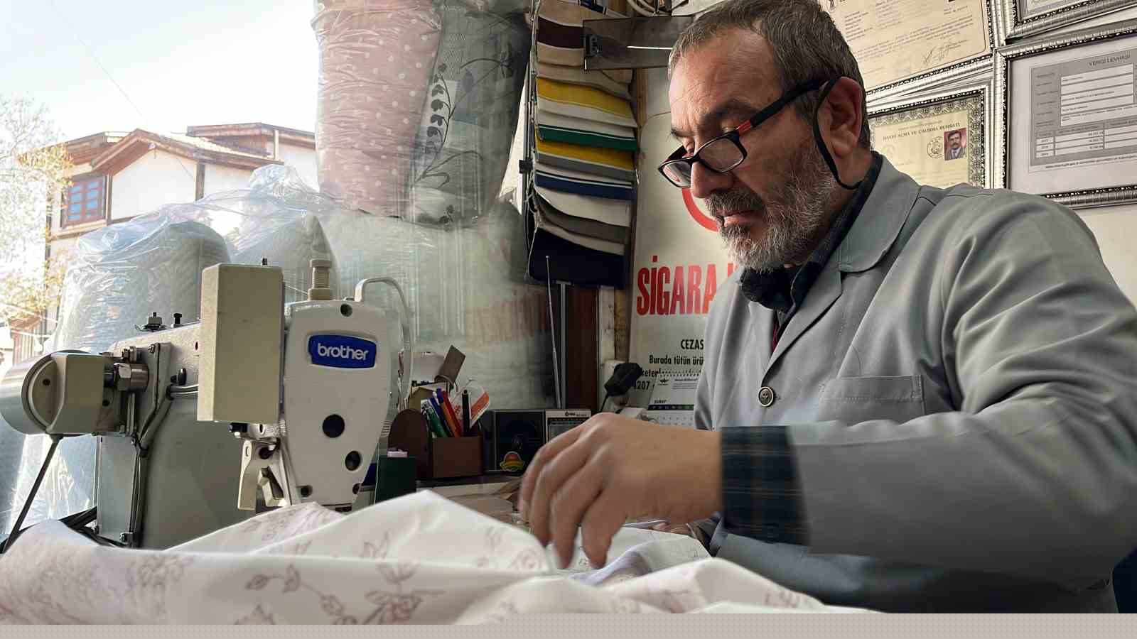 Büyük dedesinden miras yorgancılığı devam ettiriyor
