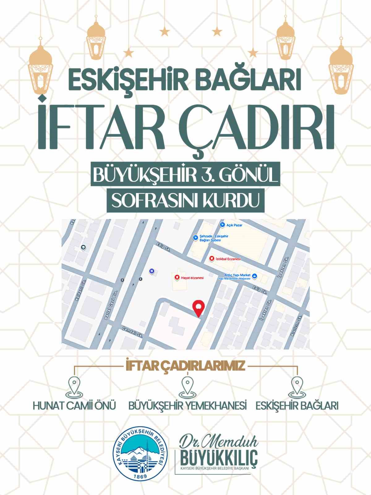 Büyükşehir, 3’üncü gönül sofrasını Eskişehir Bağlarına kurdu
Büyükşehir, 3’üncü gönül sofrasını Eskişehir Bağlarına kurdu