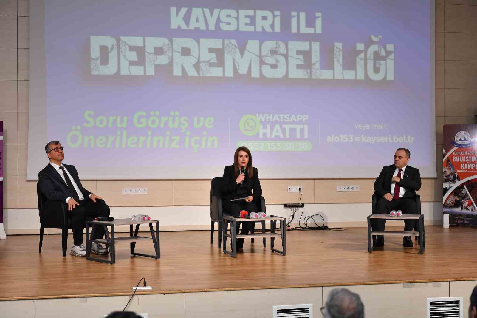Büyükşehir, Valilik ve üniversite iş birliği ile ’Kayseri İli Depremselliği’ Programı

