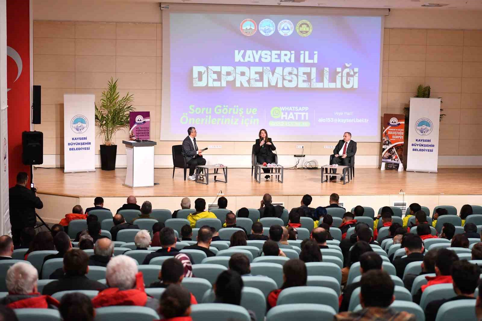 Büyükşehir, Valilik ve üniversite iş birliği ile ’Kayseri İli Depremselliği’ Programı
