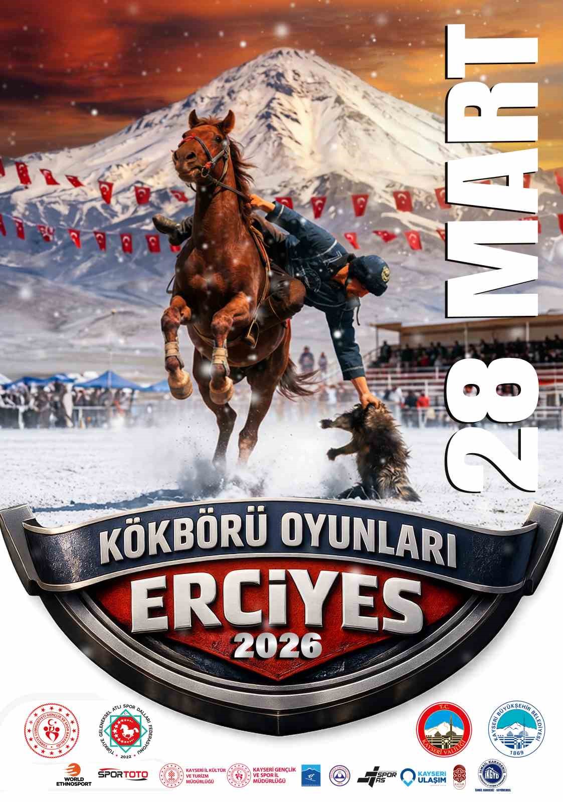 Büyükşehirden Erciyes’te ‘Kökbörü Oyunları’ iş birliği
