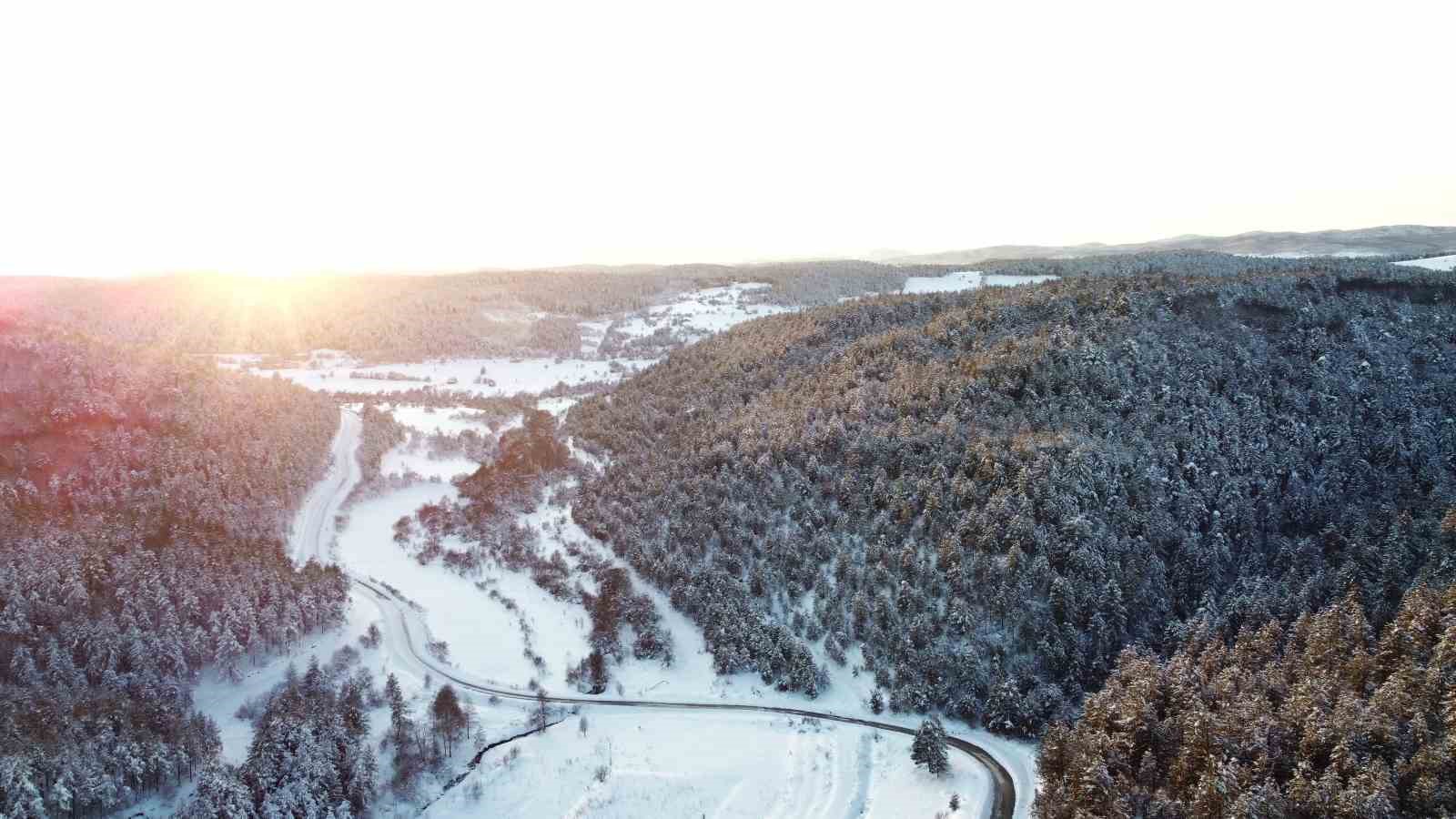 Buz tutan göletlerden kartpostallık manzaralar
