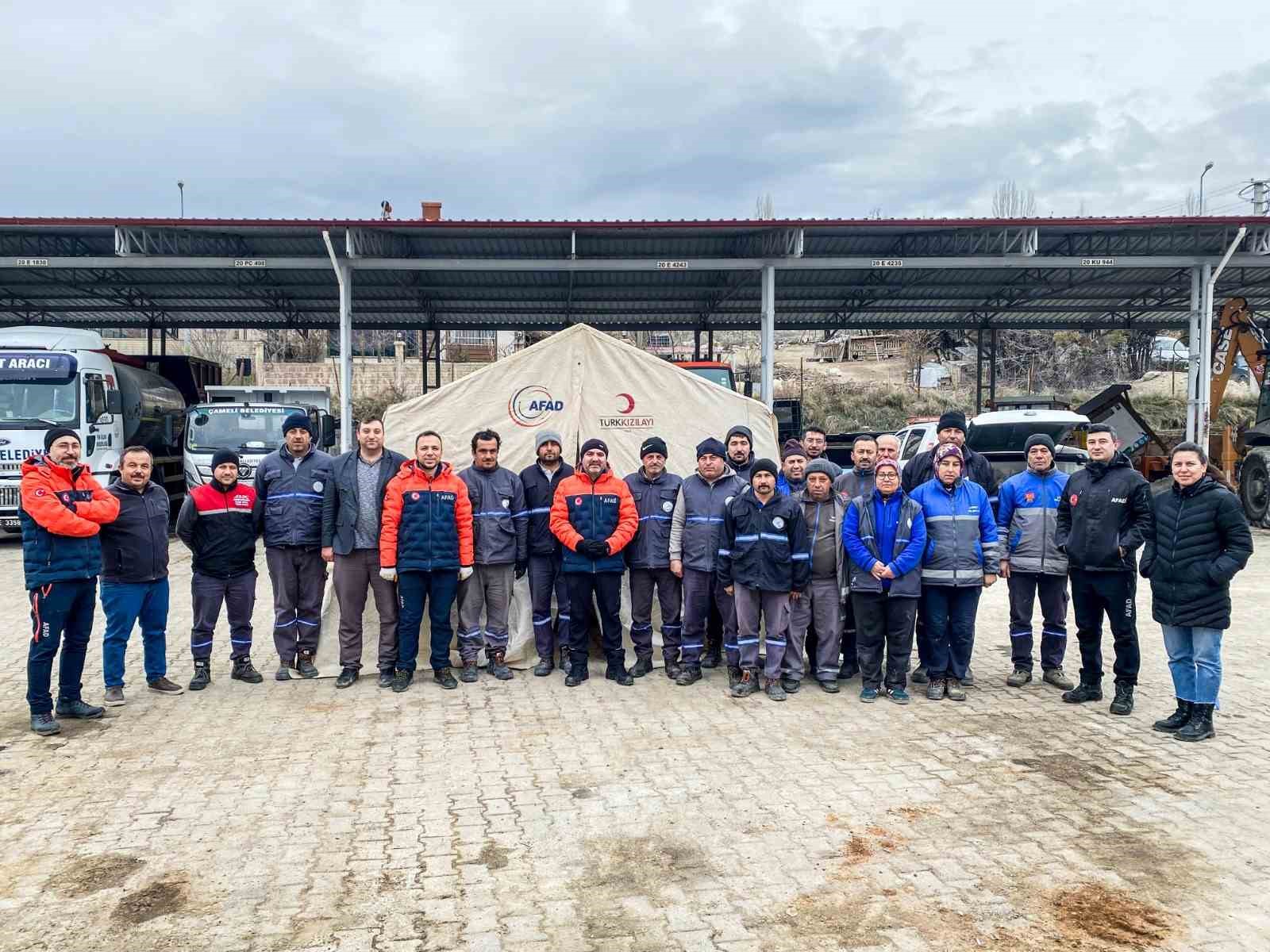 Çameli Belediyesi Yerel Destek Ekibine AFAD’dan çadır kurma eğitimi verildi
