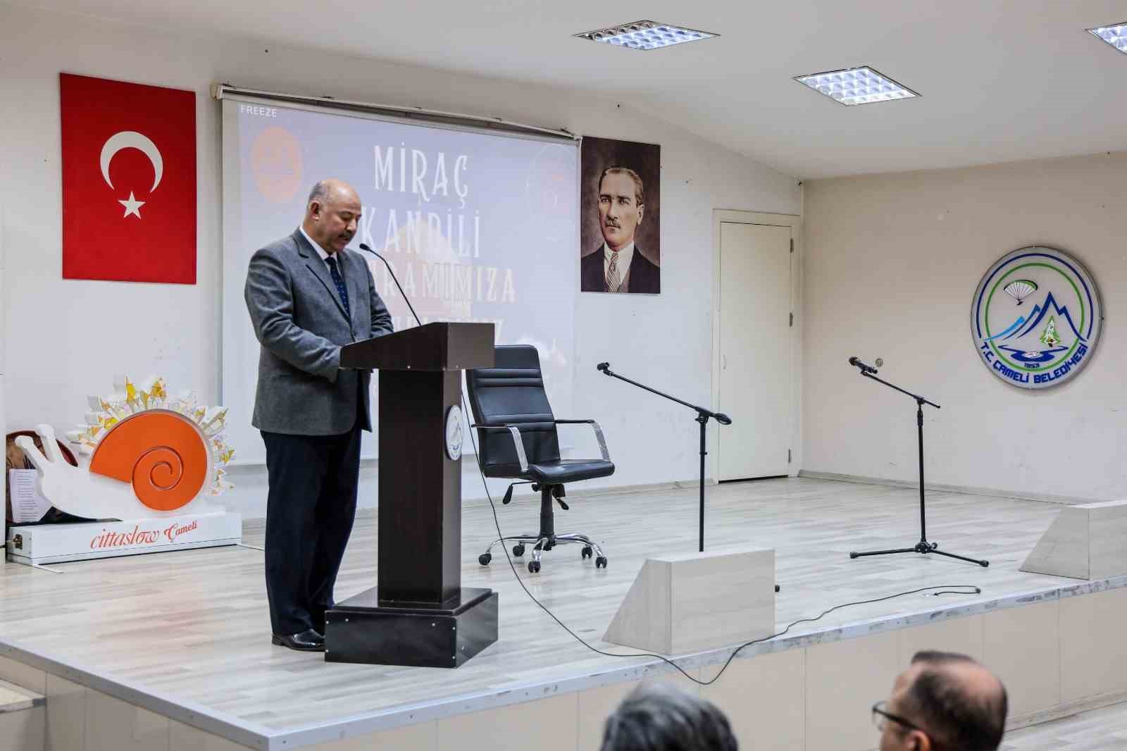 Çameli’de Miraç Kandili Programı düzenlendi
