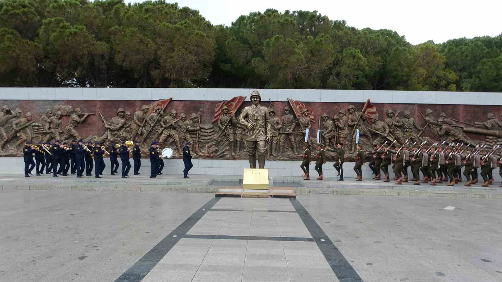 Çanakkale Kara Savaşları’nın 111’inci yıl dönümü tören provası yapıldı
