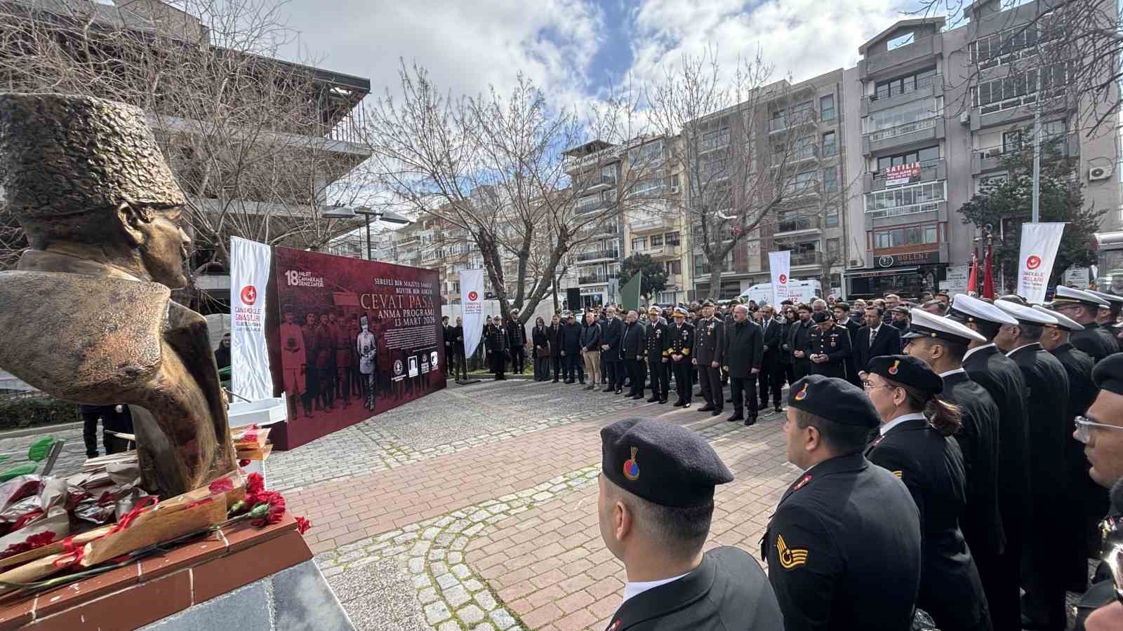 Çanakkale Savaşları Kahramanlarında Müstahkem Mevki Komutanı Cevat Paşa törenle anıldı
Çanakkale Savaşları Kahramanlarında Müstahkem Mevki Komutanı Cevat Paşa törenle anıldı