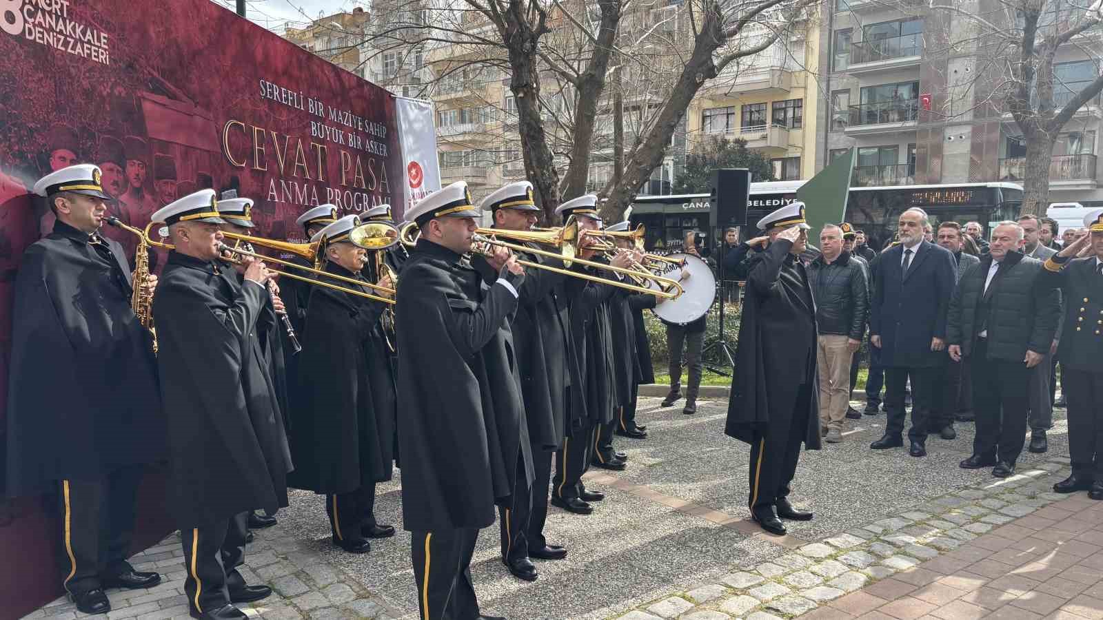 Çanakkale Savaşları Kahramanlarında Müstahkem Mevki Komutanı Cevat Paşa törenle anıldı
Çanakkale Savaşları Kahramanlarında Müstahkem Mevki Komutanı Cevat Paşa törenle anıldı