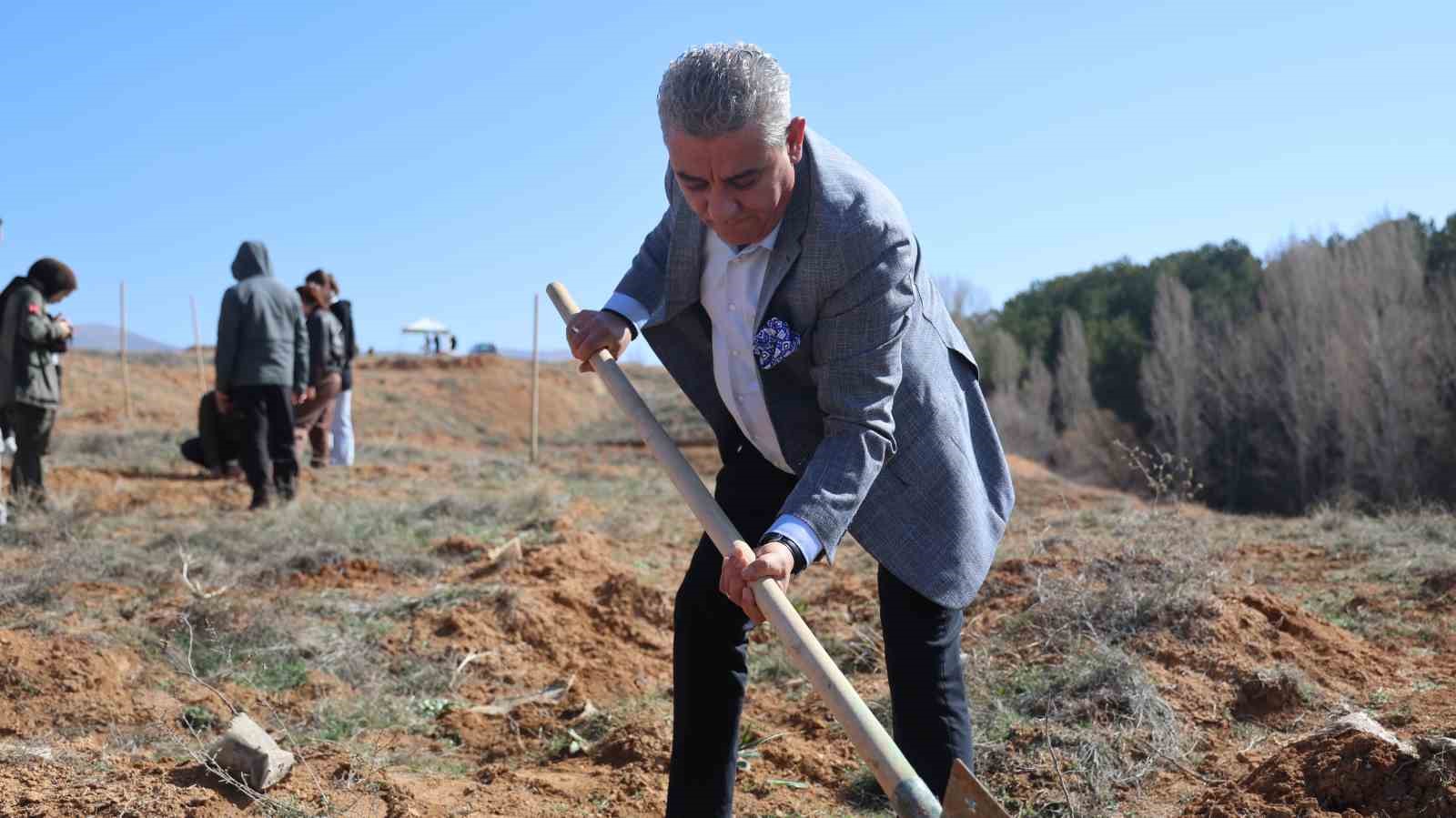 Çanakkale şehitleri için 438 fidan toprakla buluştu
