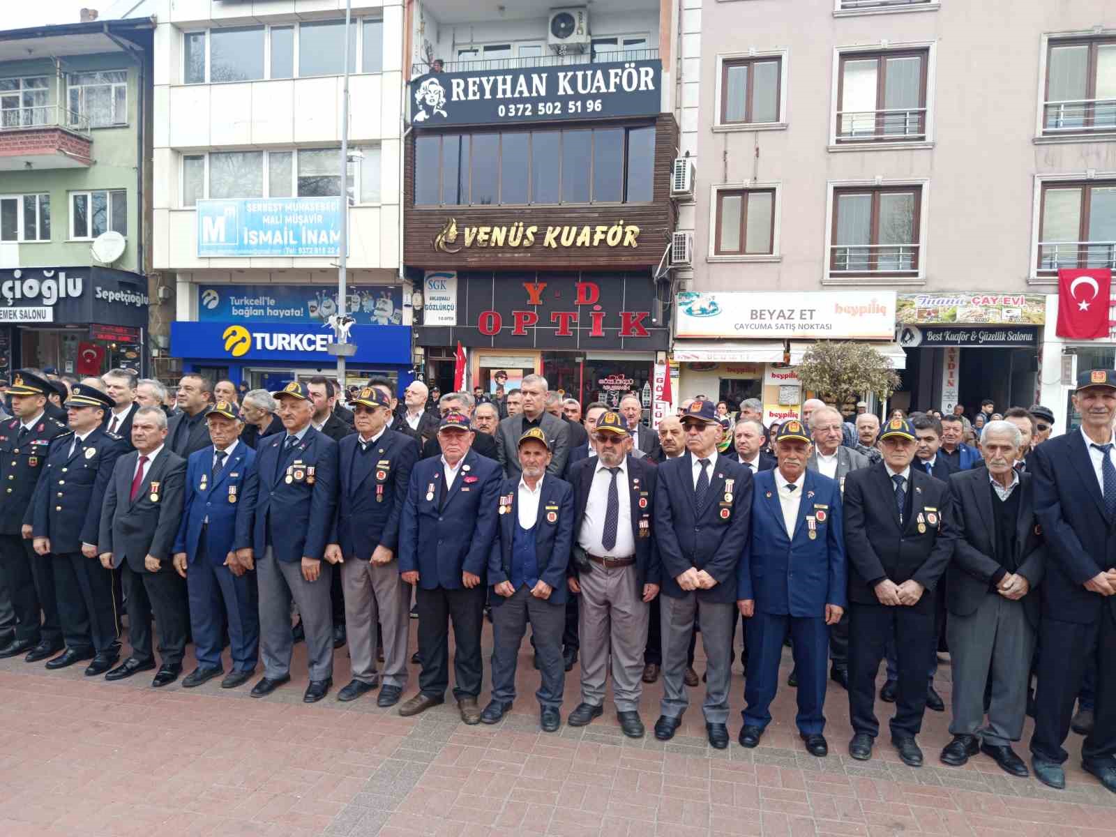 Çanakkale Zaferi’nin 111. yıldönümü Çaycuma’da törenlerle kutlandı
