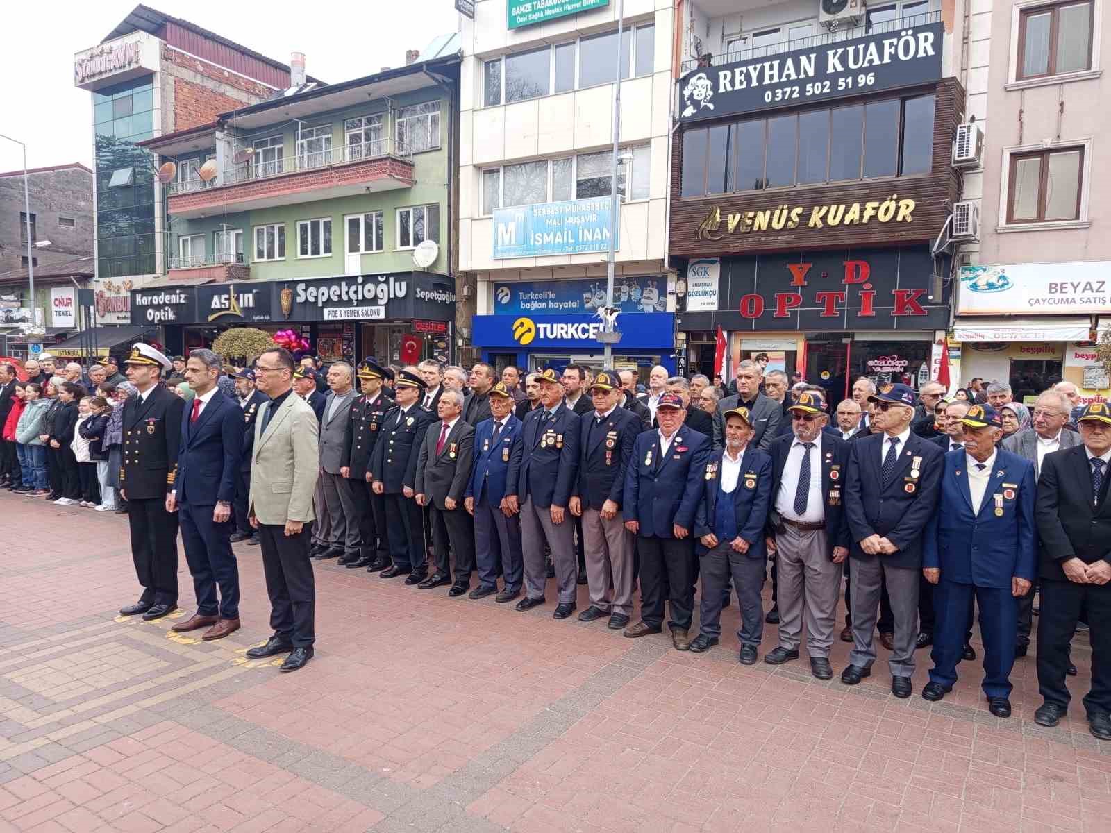 Çanakkale Zaferi’nin 111. yıldönümü Çaycuma’da törenlerle kutlandı
