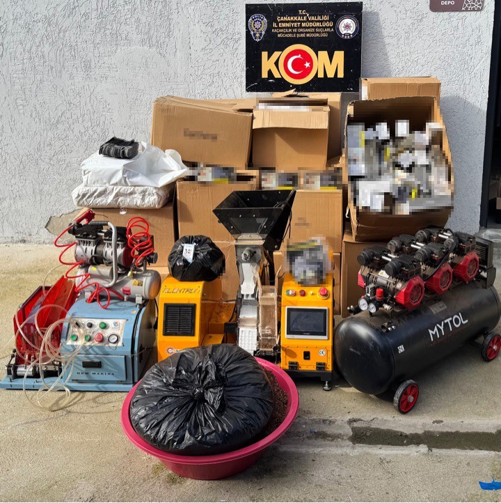 Çanakkale’de tefecilik, yağma ve kaçakçılık operasyonuna 2 tutuklama
