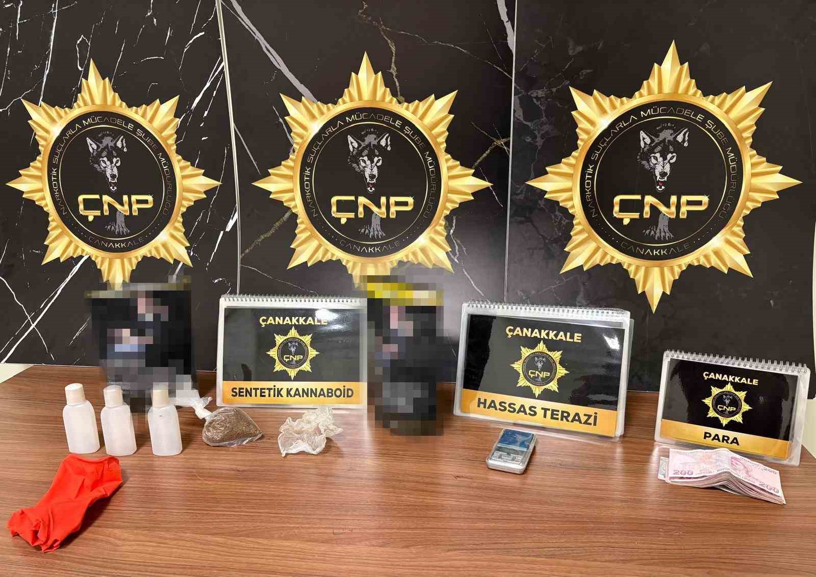 Çanakkale’de uyuşturucu taciri 5 şüpheli tutuklandı
