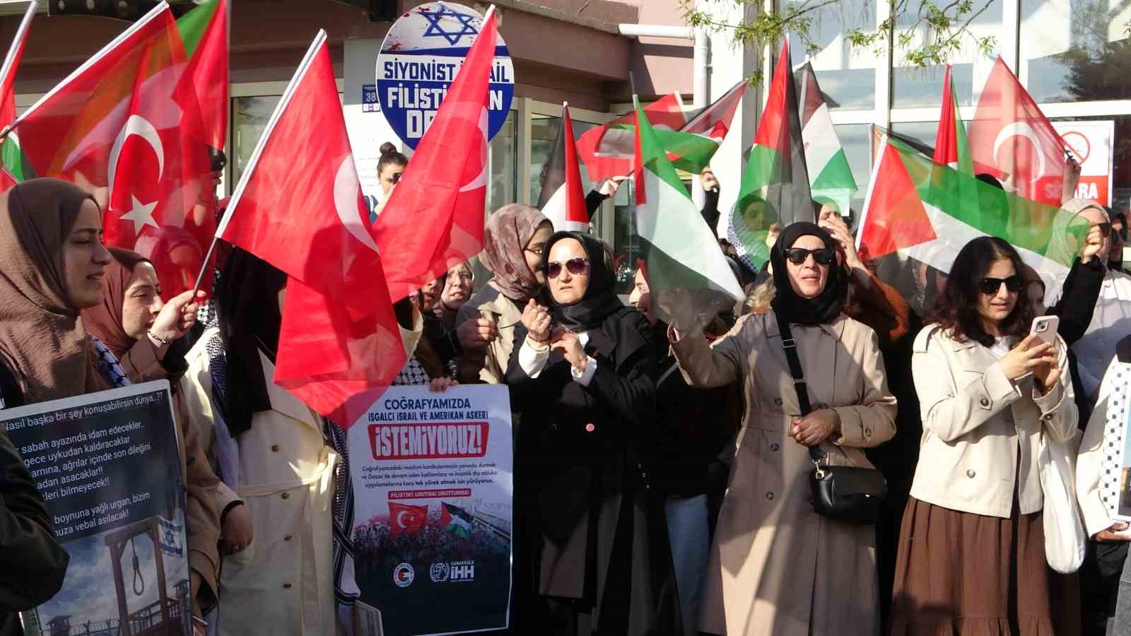 Çanakkale’den Filistin’e destek
