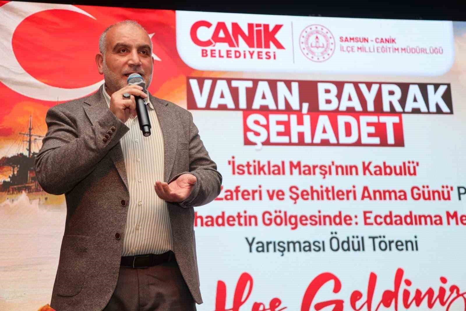 Canik’te gençler ödüllerine kavuştu
