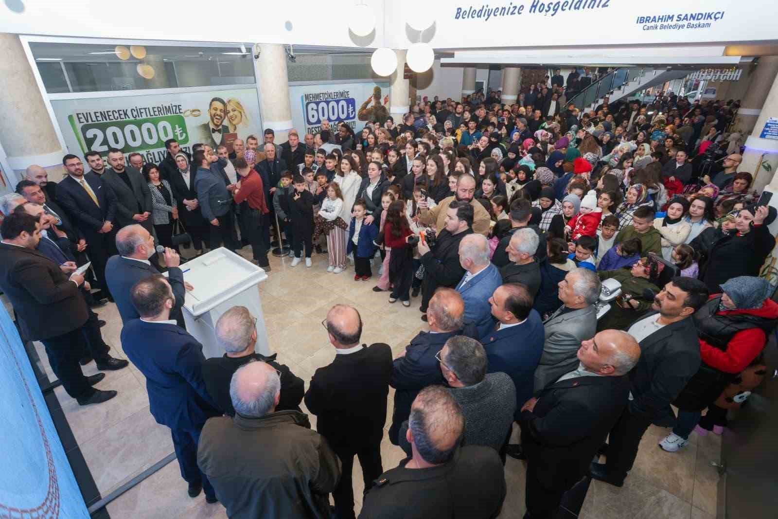 Canik’te Ramazan bayramı bayramlaşması
