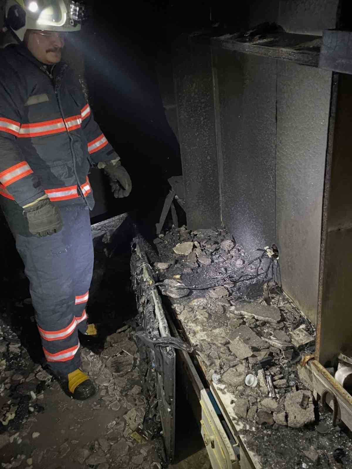 Çankırı’da korkutan ev yangını
