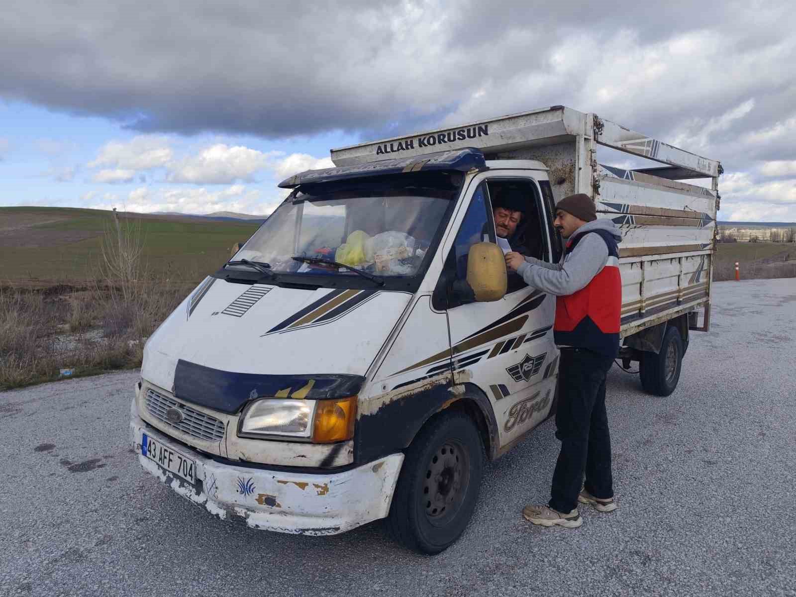 Çavdarhisar’da hayvan hareketlerine yönelik yol kontrolü
