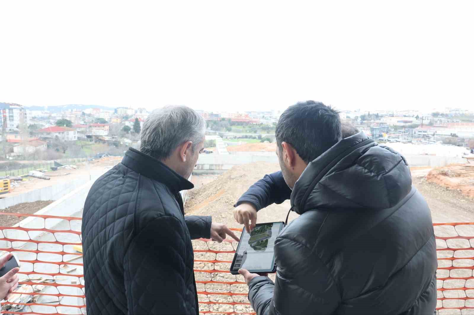 Çayırova Spor Lisesi inşaatında çalışmalar sürüyor
