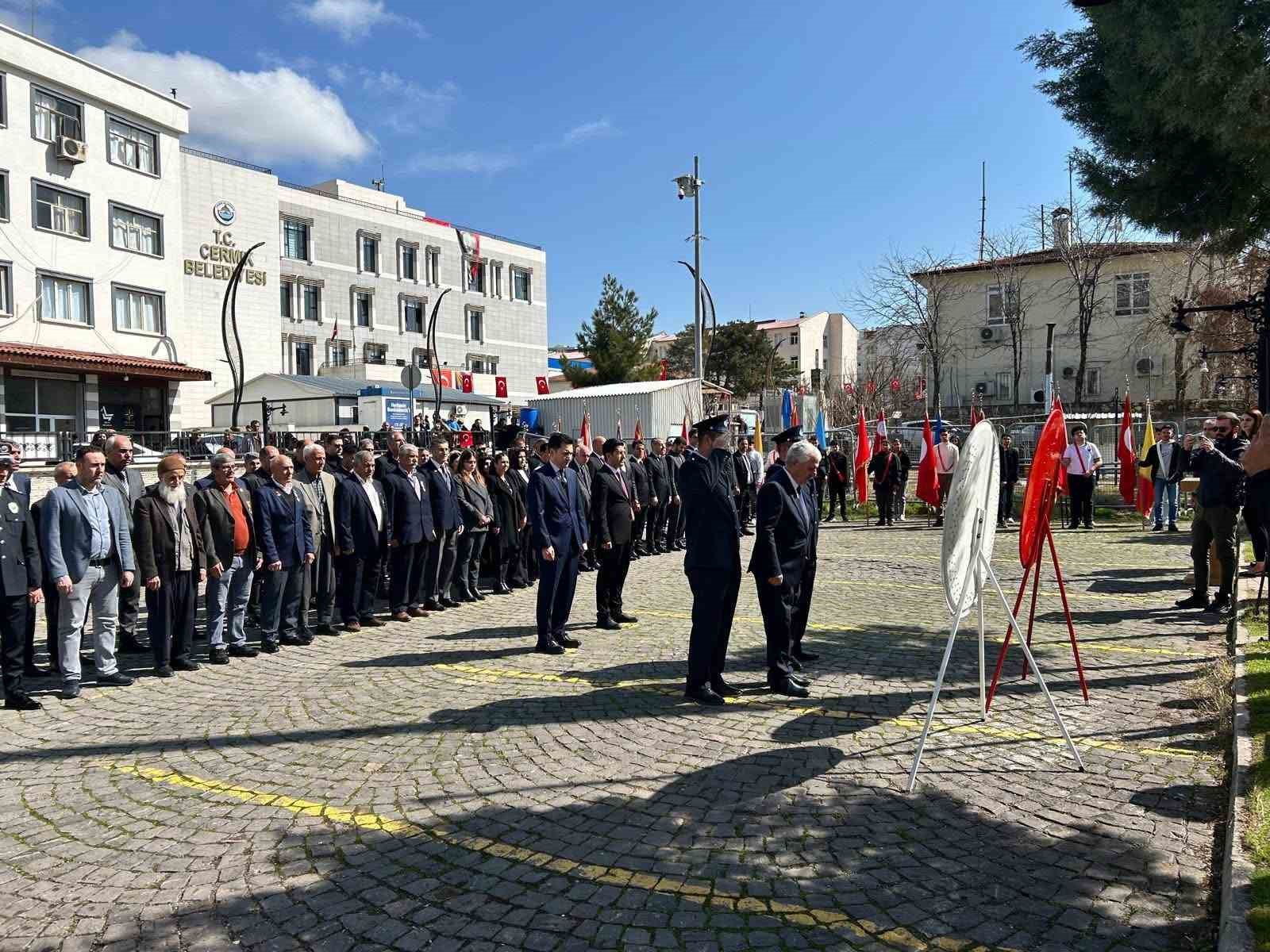 Çermik’te 18 Mart Çanakkale zaferi kutlandı
