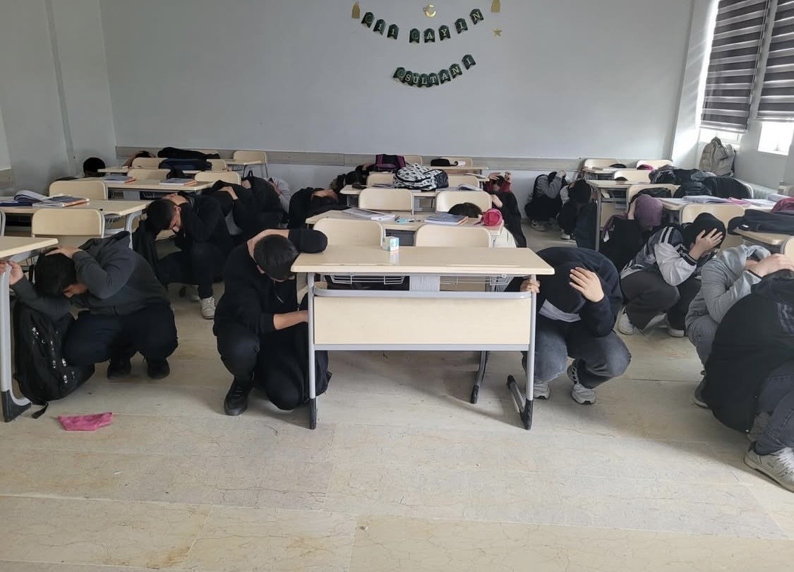 Çermik’te deprem tatbikatı
