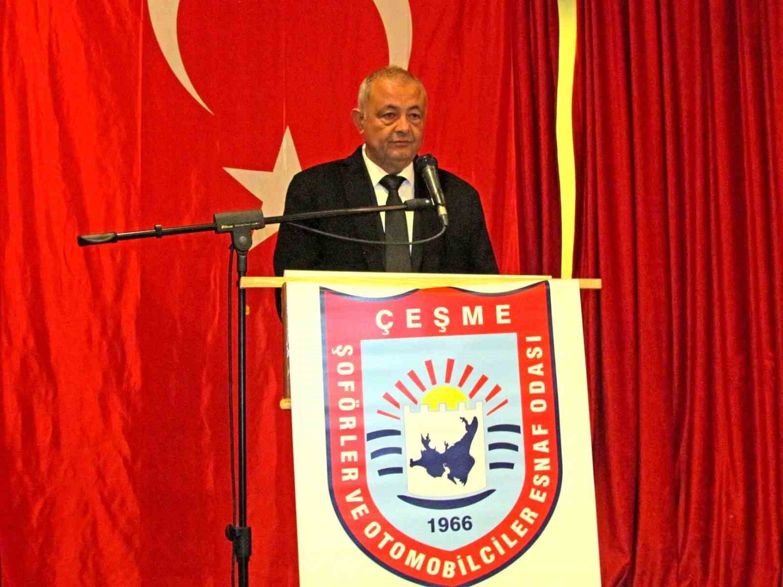 Çeşme Şoförler ve Otomobilciler Esnaf Odası’nda yeni Başkan Ali Koparal
Çeşme Şoförler ve Otomobilciler Esnaf Odası’nda yeni Başkan Ali Koparal