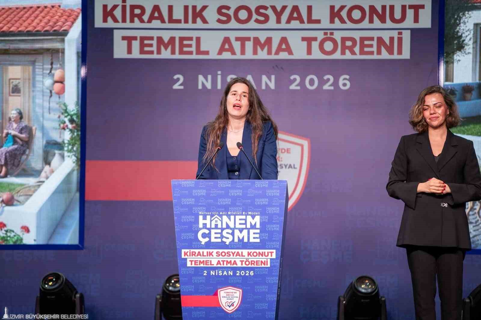 Çeşme’de kiralık sosyal konut projesi Hanem’in temeli atıldı
