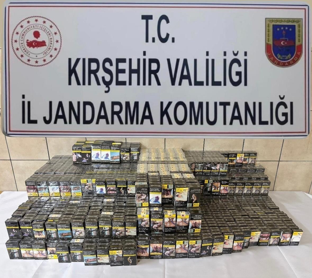 Çiçekdağı’nda kaçak sigara operasyonu
