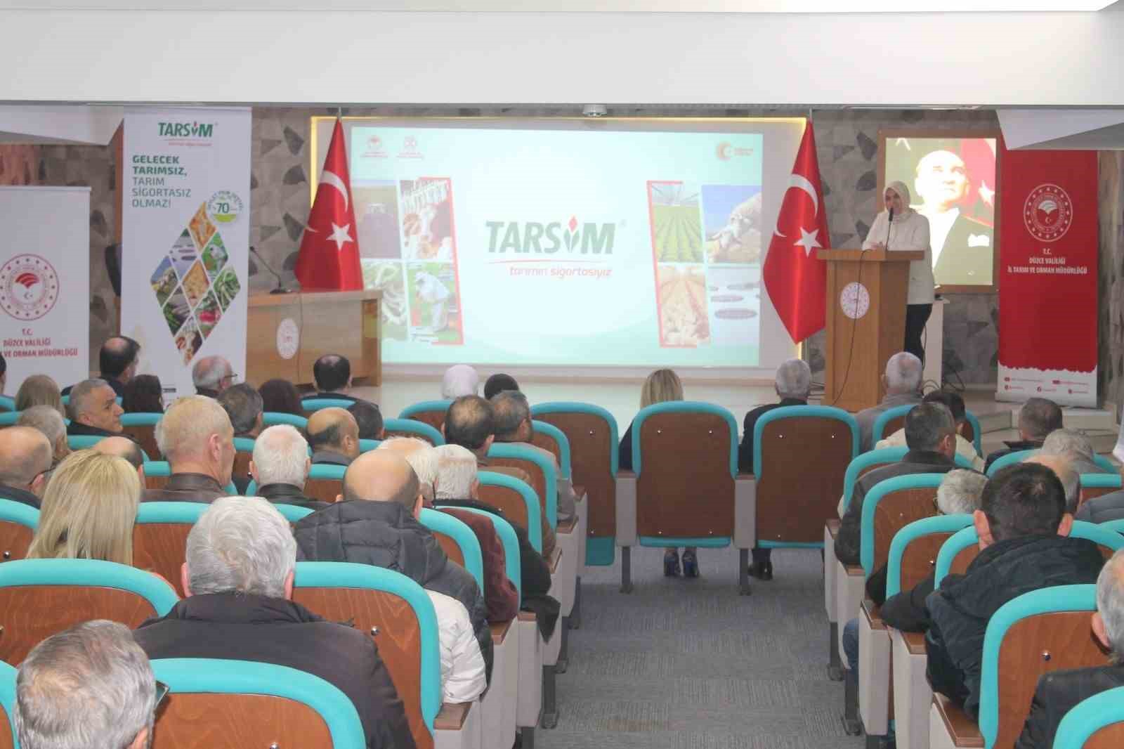 Çiftçilere tarım sigortası anlatıldı
