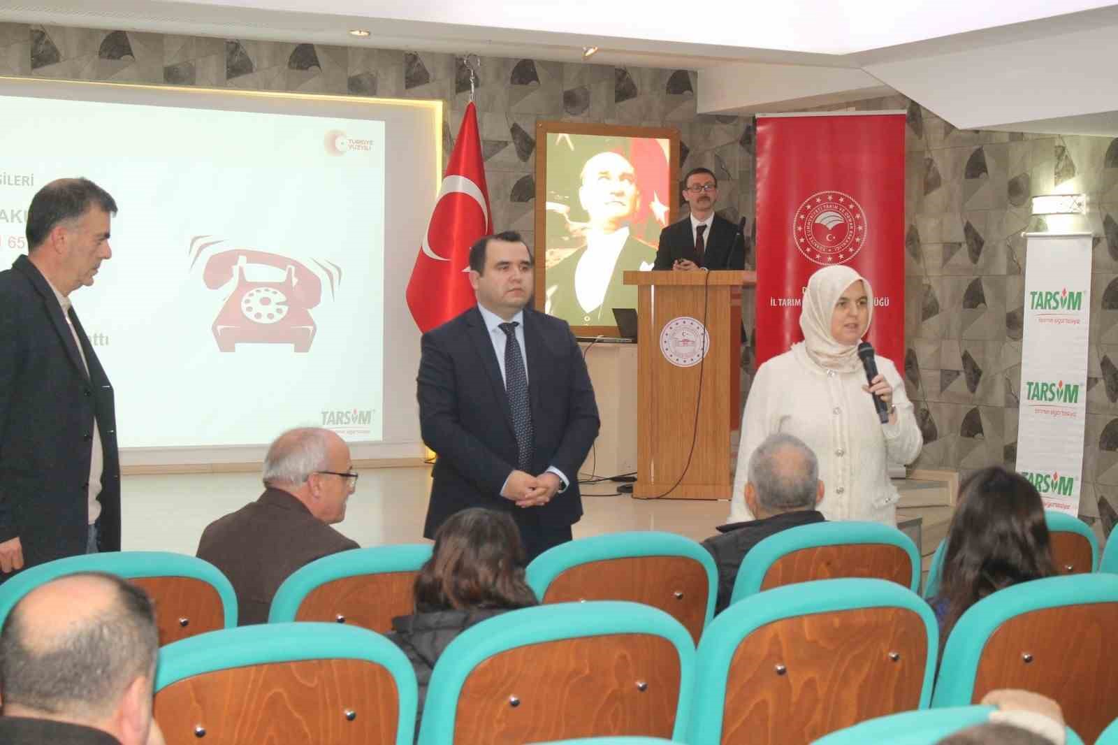 Çiftçilere tarım sigortası anlatıldı
