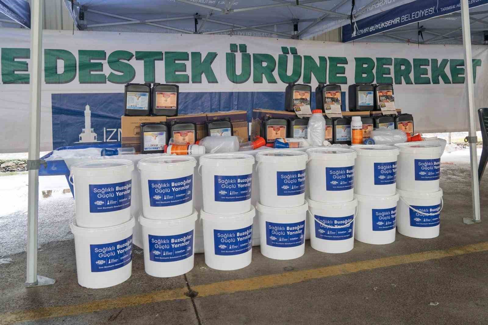 Çiftçiye buzağı kiti ve dezenfektan desteği
Çiftçiye buzağı kiti ve dezenfektan desteği