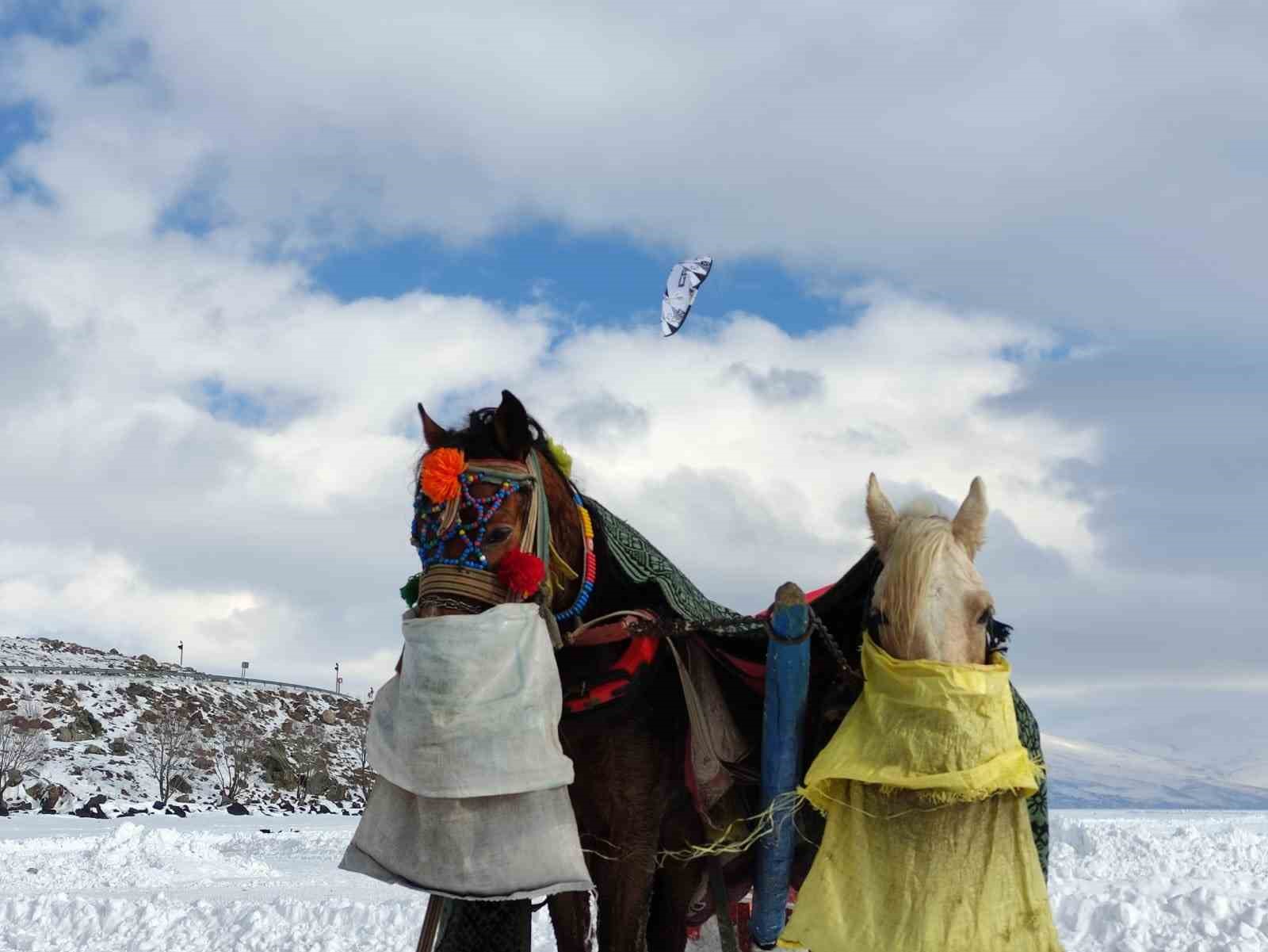 Çıldır Gölü’nde paraşütle uçma heyecanı yaşandı
Çıldır Gölü’nde paraşütle uçma heyecanı yaşandı
