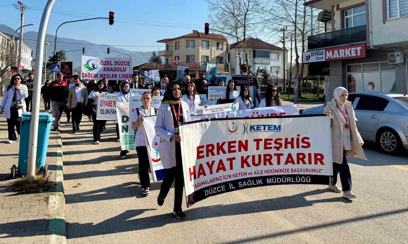 Çilimli’de sağlık için farkındalık yürüyüşü yapıldı
